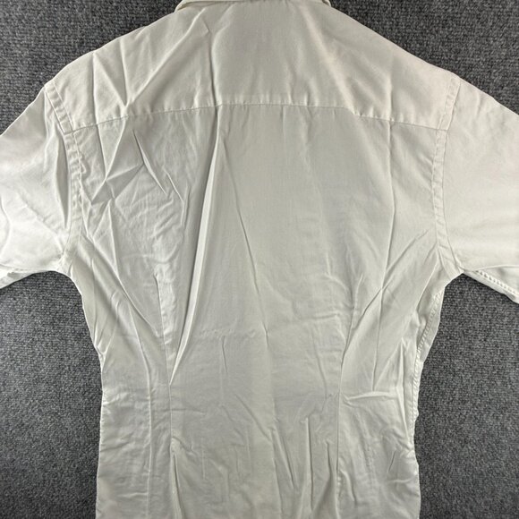 Eton White Romania Cotton Cutaway 15.5 Super Slim Signature Twill Mens Button Up - Picture 14 of 16